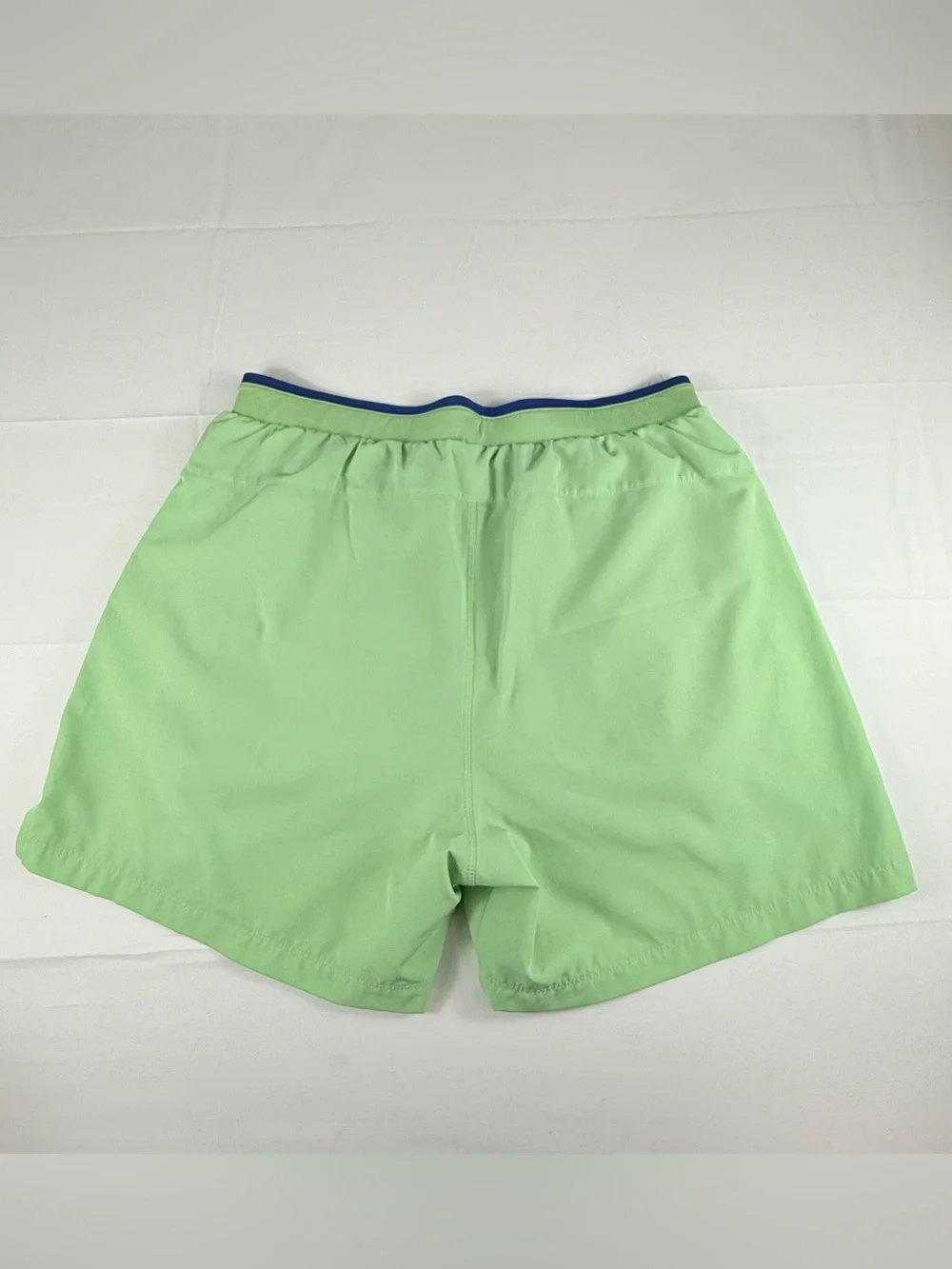 Fabletics Bright Blue Shorts with Lime Drawstring